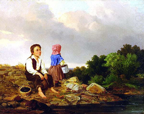 Carl Ludwig Brandt The Berry Pickers china oil painting image